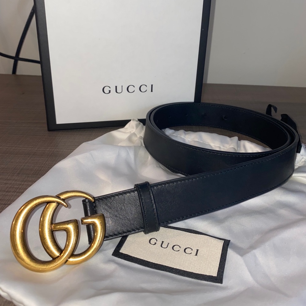 Authentic Black Gucci Belt
